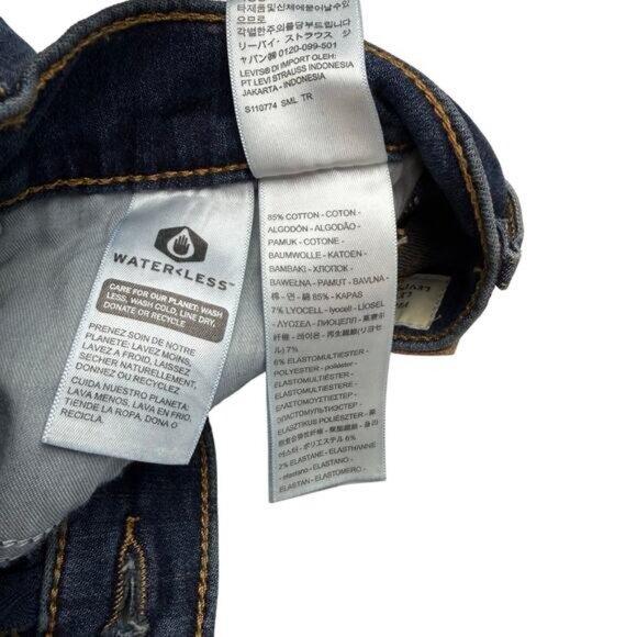 LEVI'S Premium 311 Shaping Skinny Sz 28 Blue Swell - Dark Wash - Picture 5 of 8